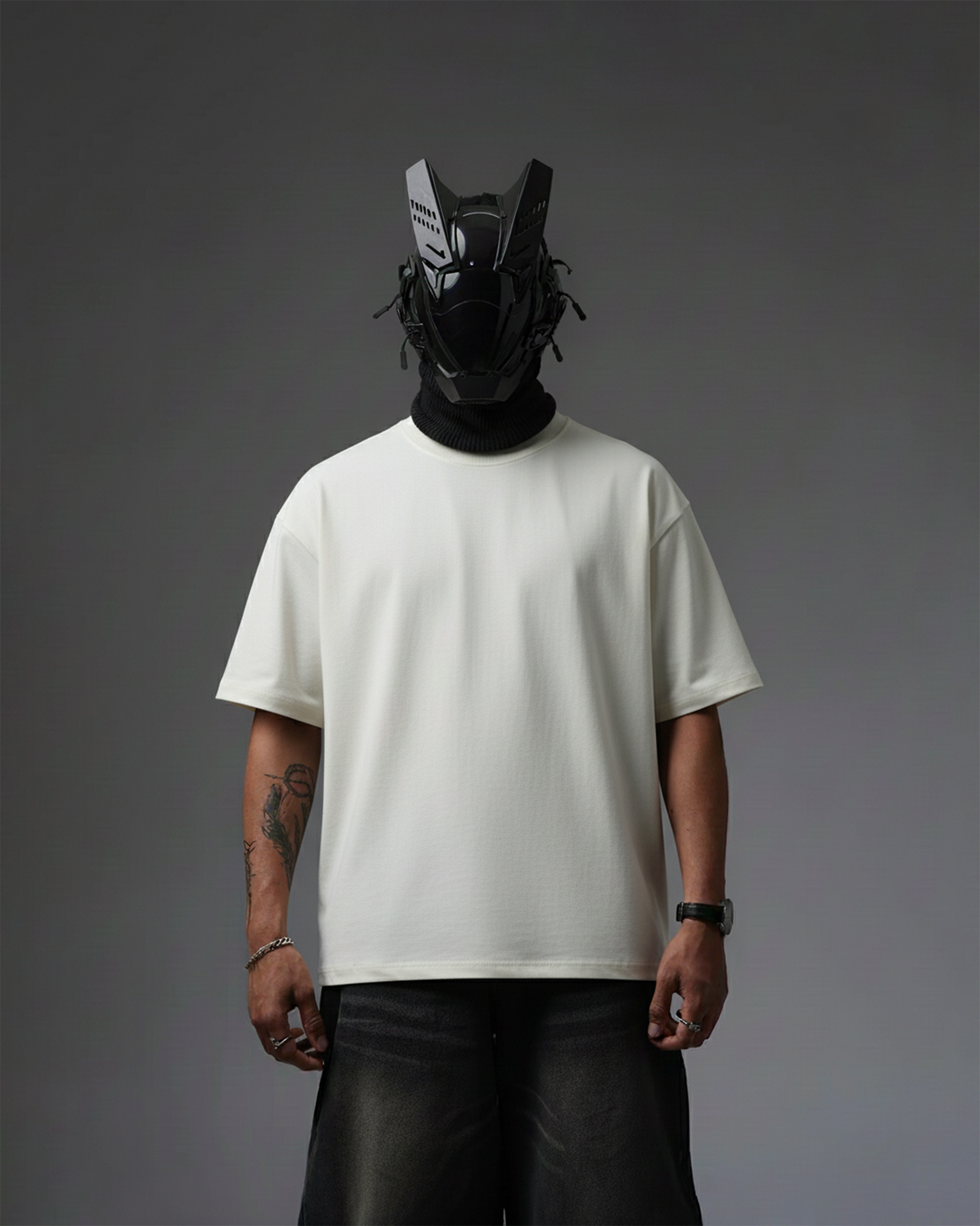 COOL BEAR EMBROIDERY OVER-SIZED T SHIRT