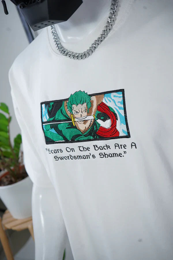 ZORO EMBROIDERY OVER-SIZED T SHIRT - My Store