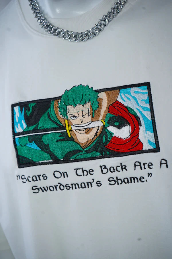 ZORO EMBROIDERY OVER-SIZED T SHIRT - My Store