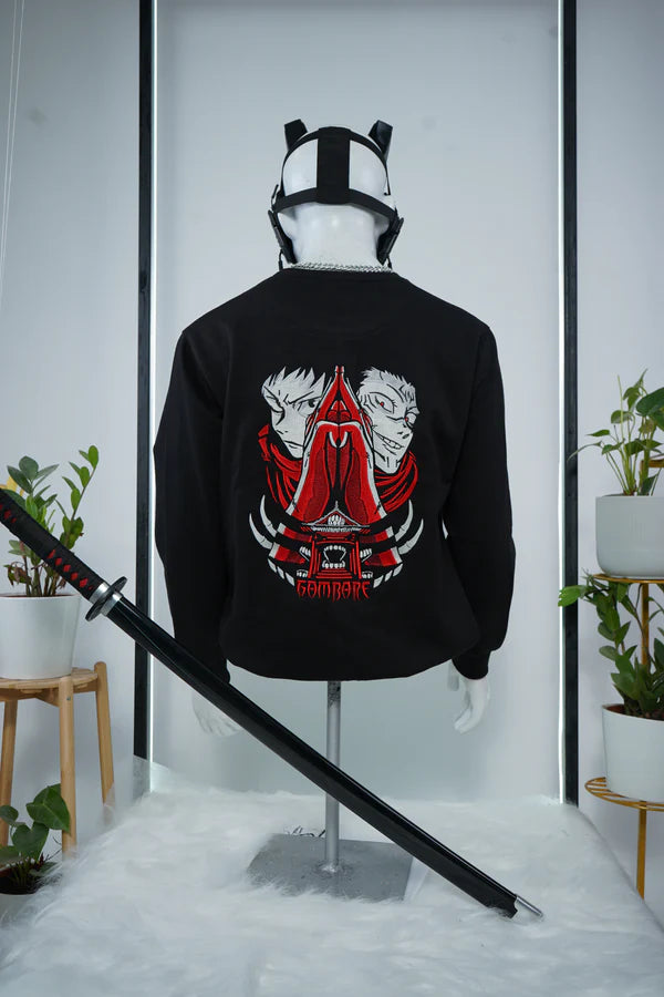 SUKUNA EMBROIDERY SWEATSHIRT - My Store