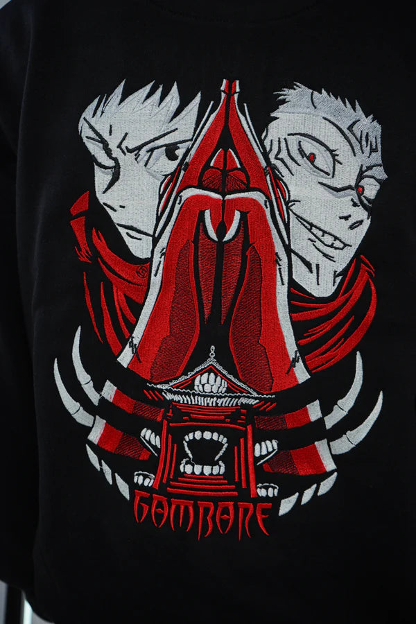 SUKUNA EMBROIDERY SWEATSHIRT - My Store