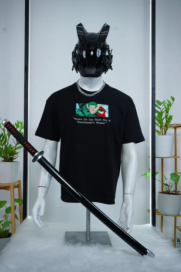 ZORO EMBROIDERY OVER-SIZED T SHIRT - My Store
