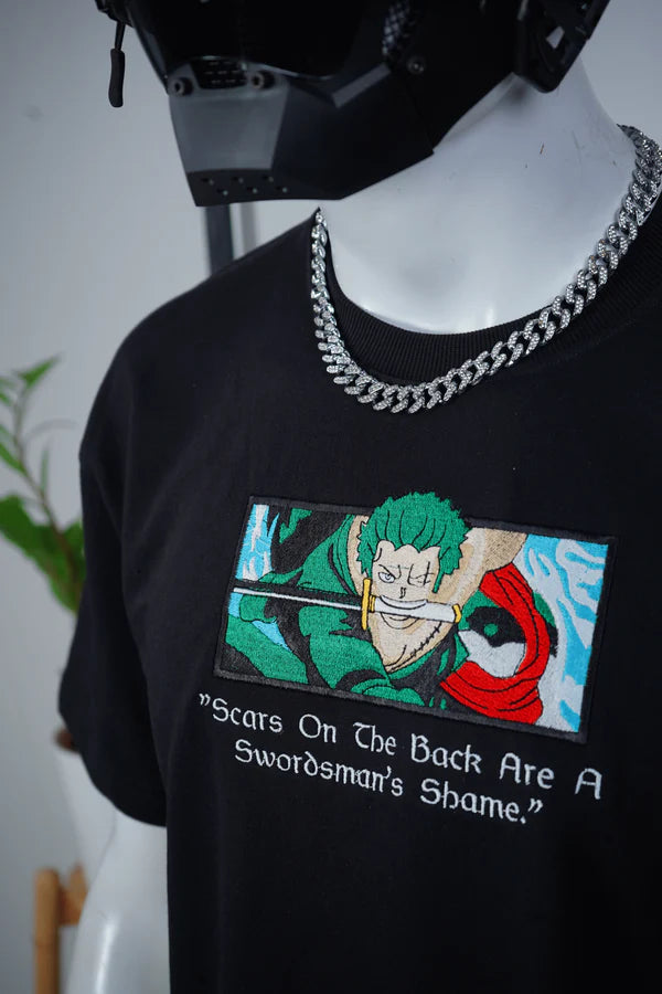 ZORO EMBROIDERY OVER-SIZED T SHIRT - My Store