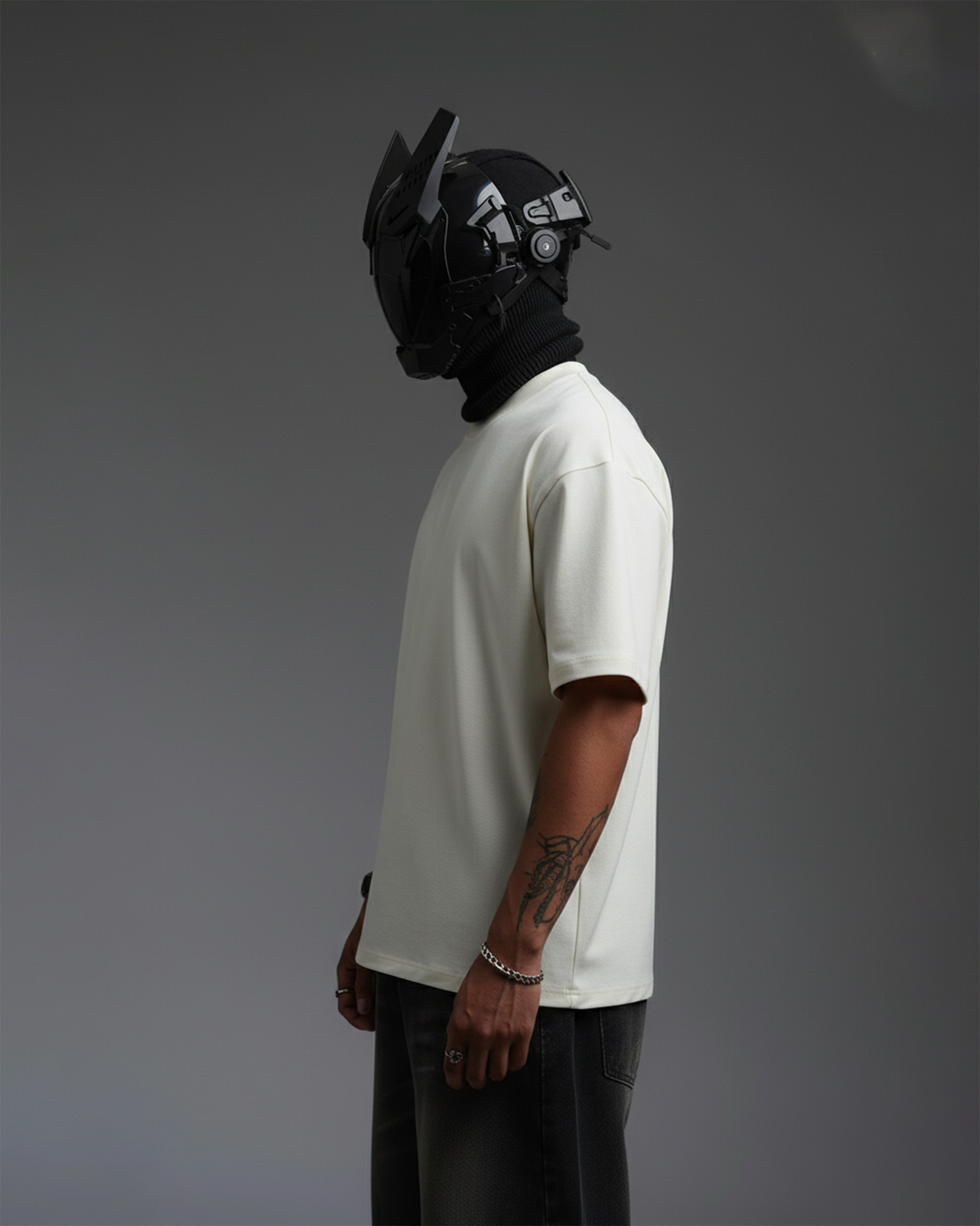 COOL BEAR EMBROIDERY OVER-SIZED T SHIRT