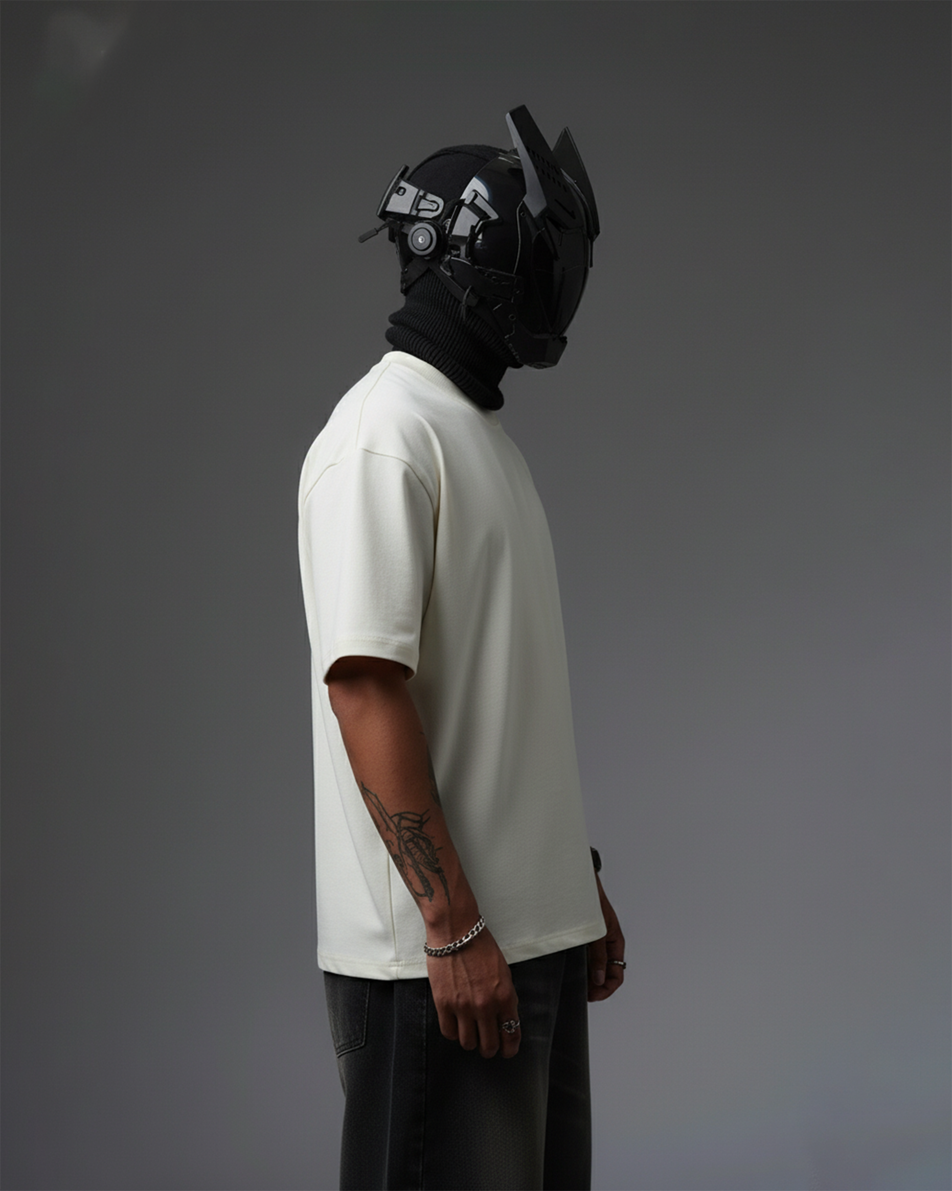 COOL BEAR EMBROIDERY OVER-SIZED T SHIRT
