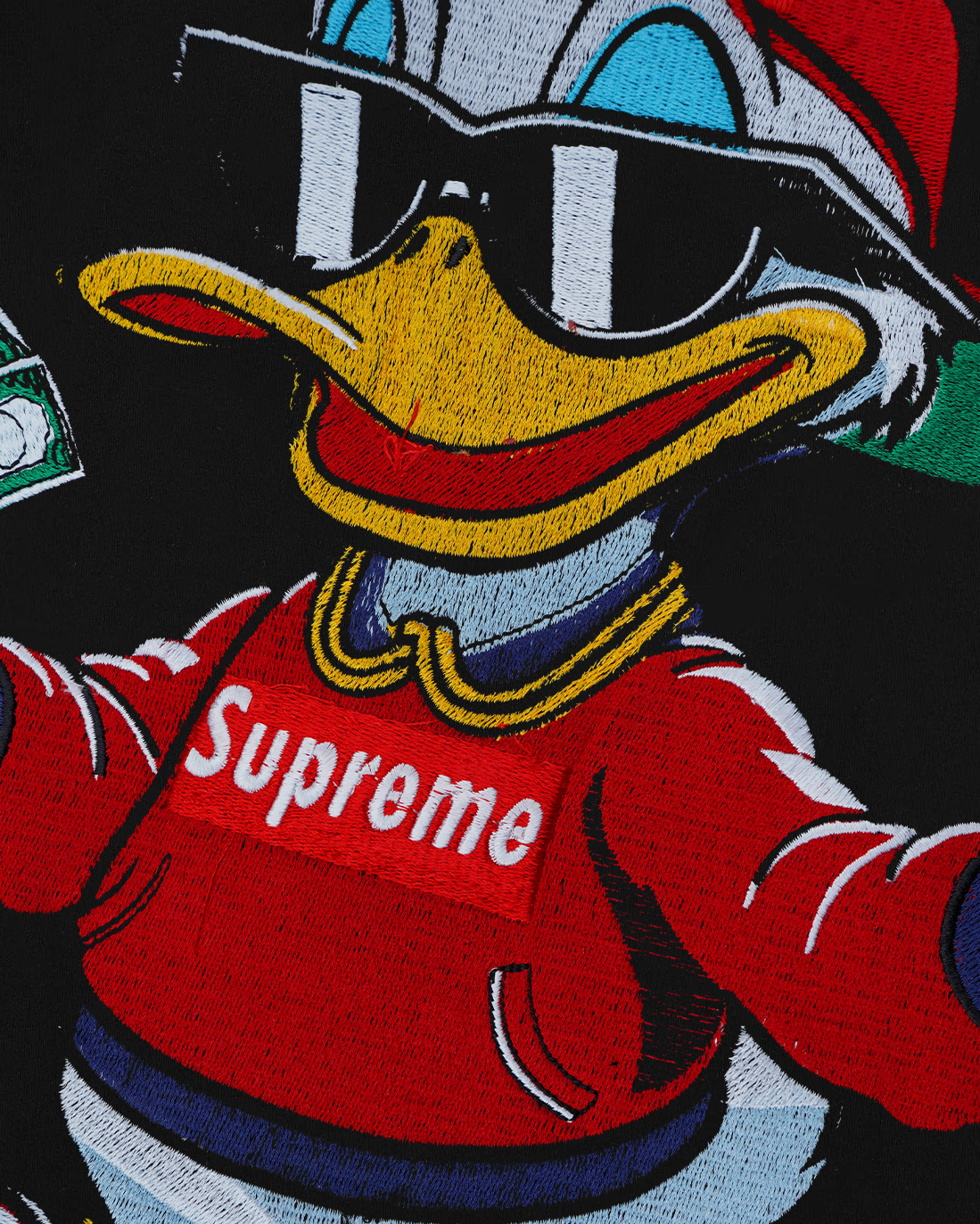 PENINSULA DUCK EMBROIDERY OVER-SIZED T SHIRT