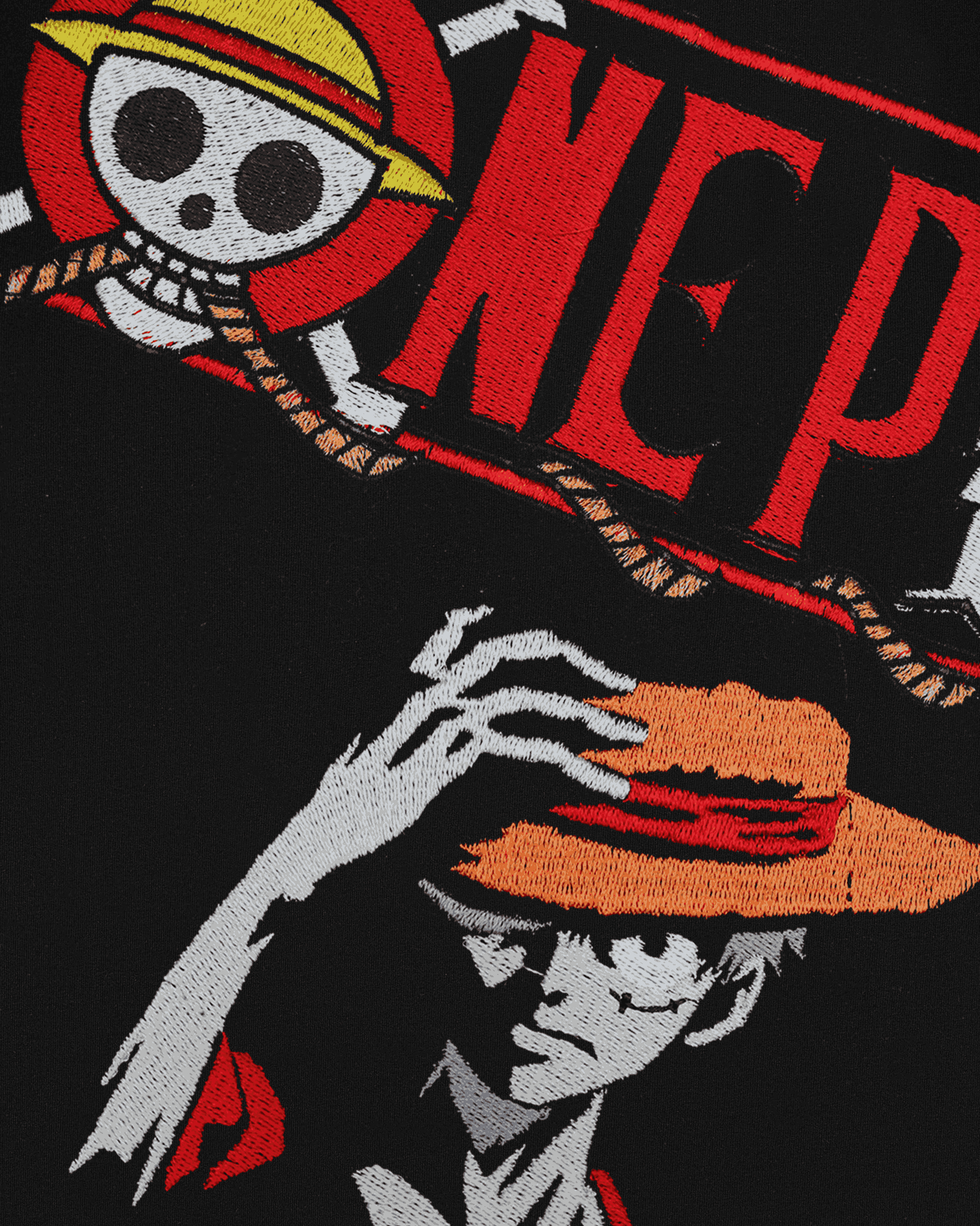 ONE-PIECE EMBROIDERY OVER-SIZED T SHIRT