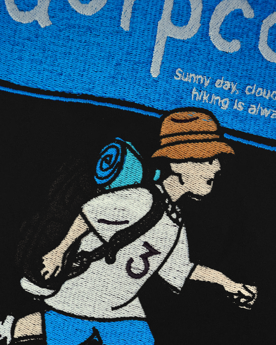 CORPCORE EMBROIDERY OVER-SIZED T SHIRT