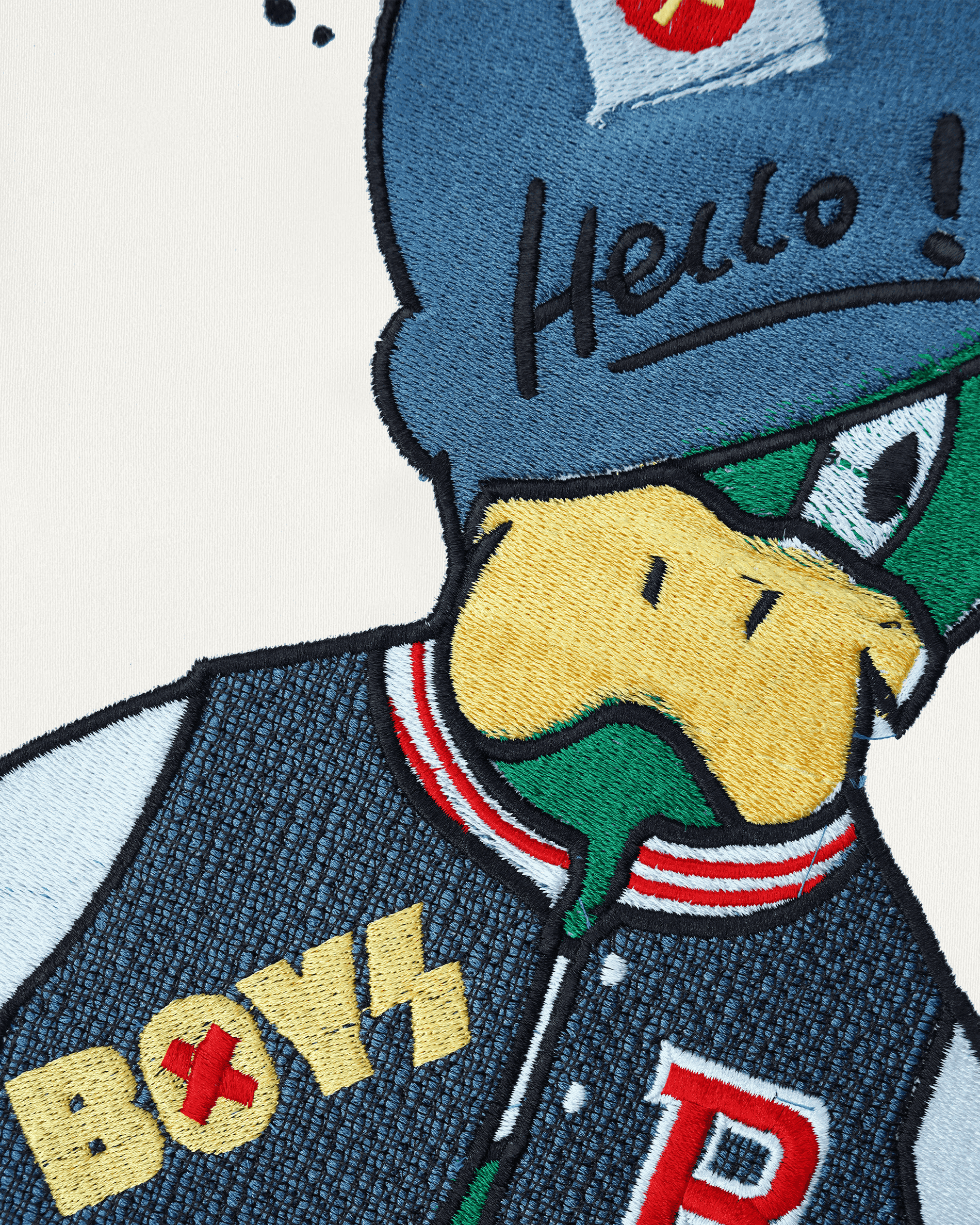 PINKFLY DUCK EMBROIDERY OVER-SIZED T SHIRT