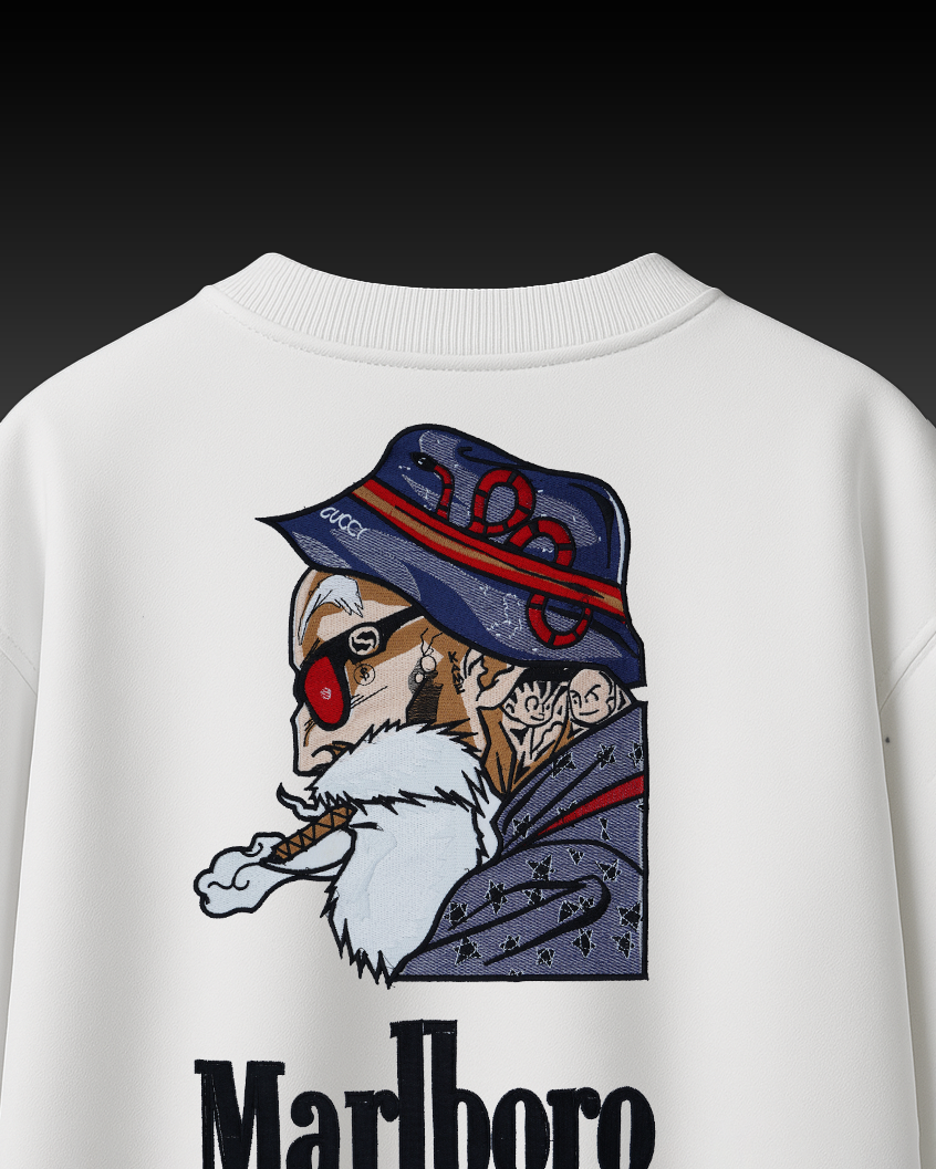MARLBORO EMBROIDERY OVER-SIZED T SHIRT