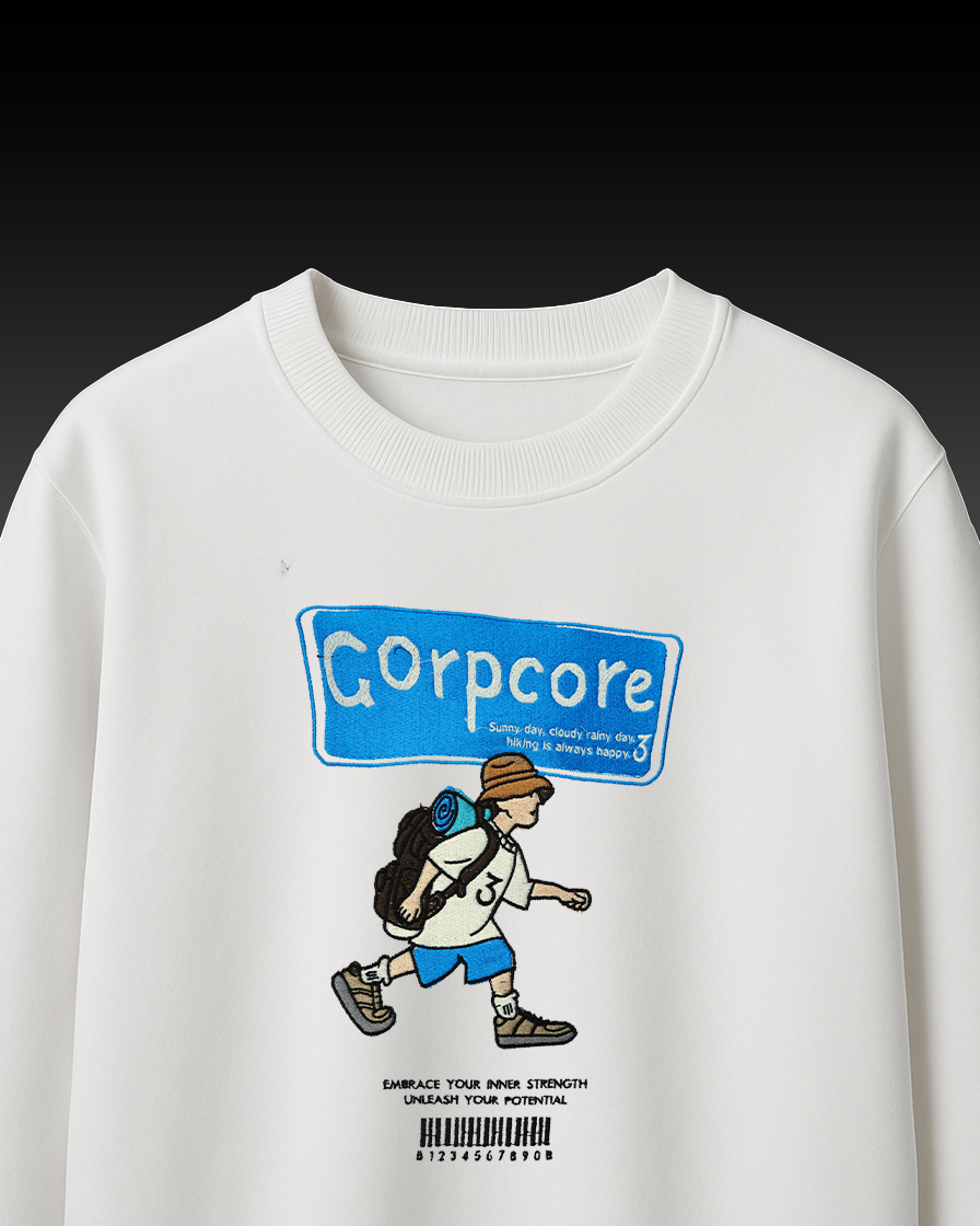 CORPCORE EMBROIDERY OVER-SIZED T SHIRT