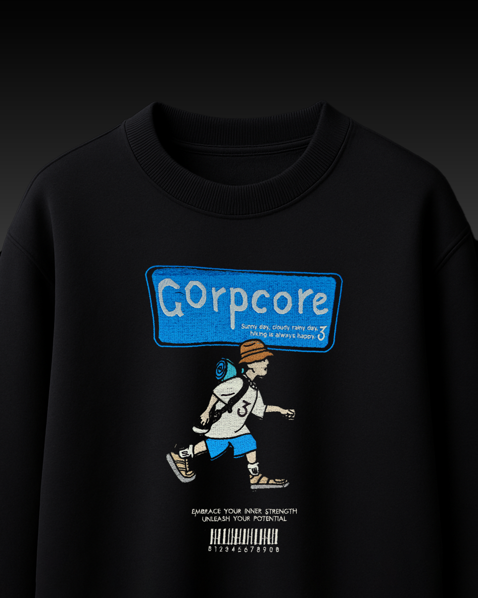 CORPCORE EMBROIDERY OVER-SIZED T SHIRT