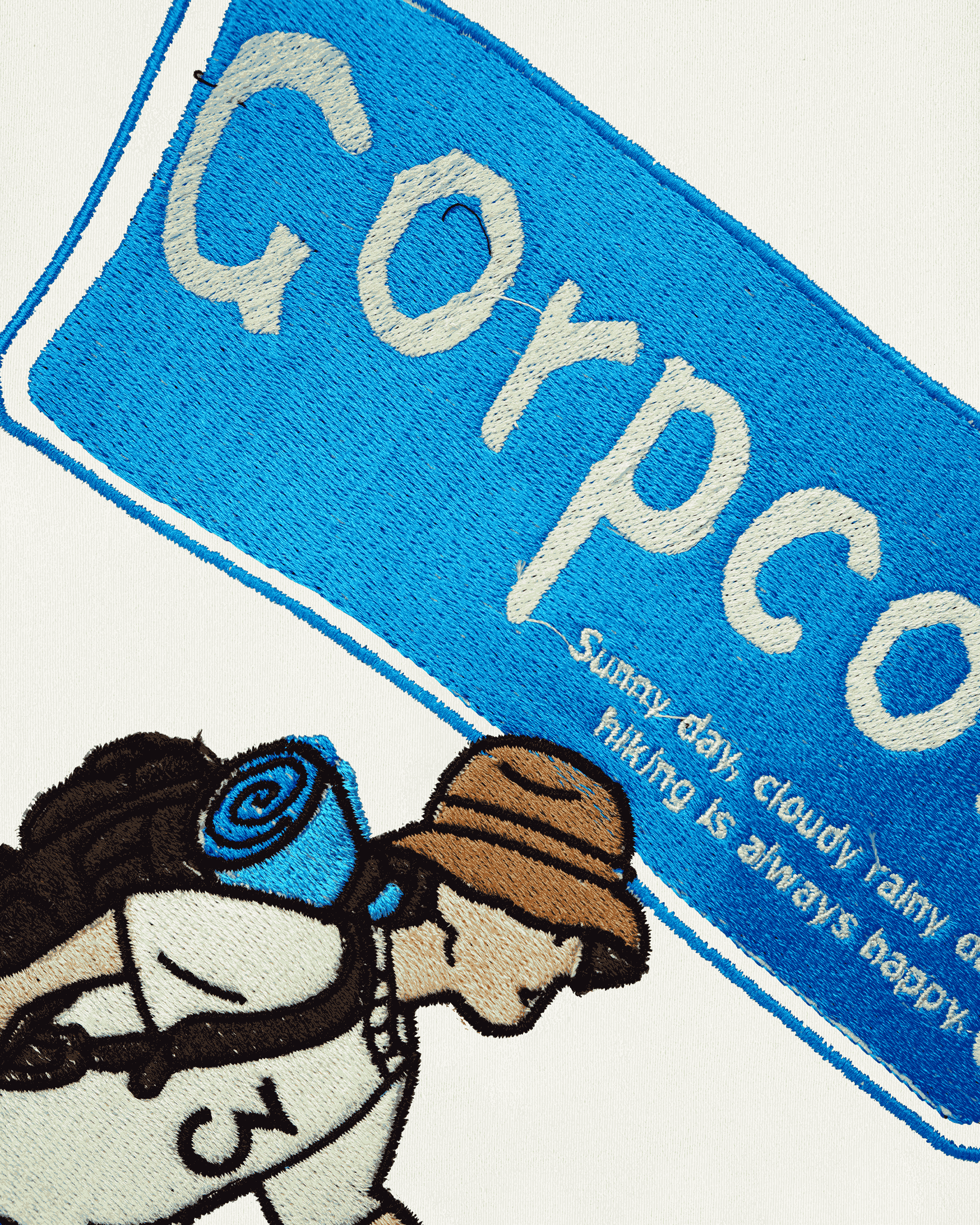 CORPCORE EMBROIDERY OVER-SIZED T SHIRT