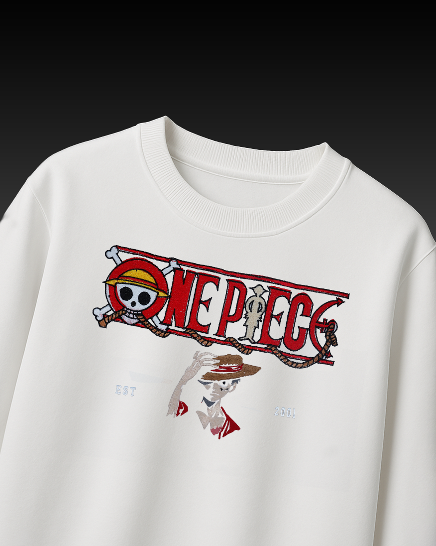ONE-PIECE EMBROIDERY OVER-SIZED T SHIRT