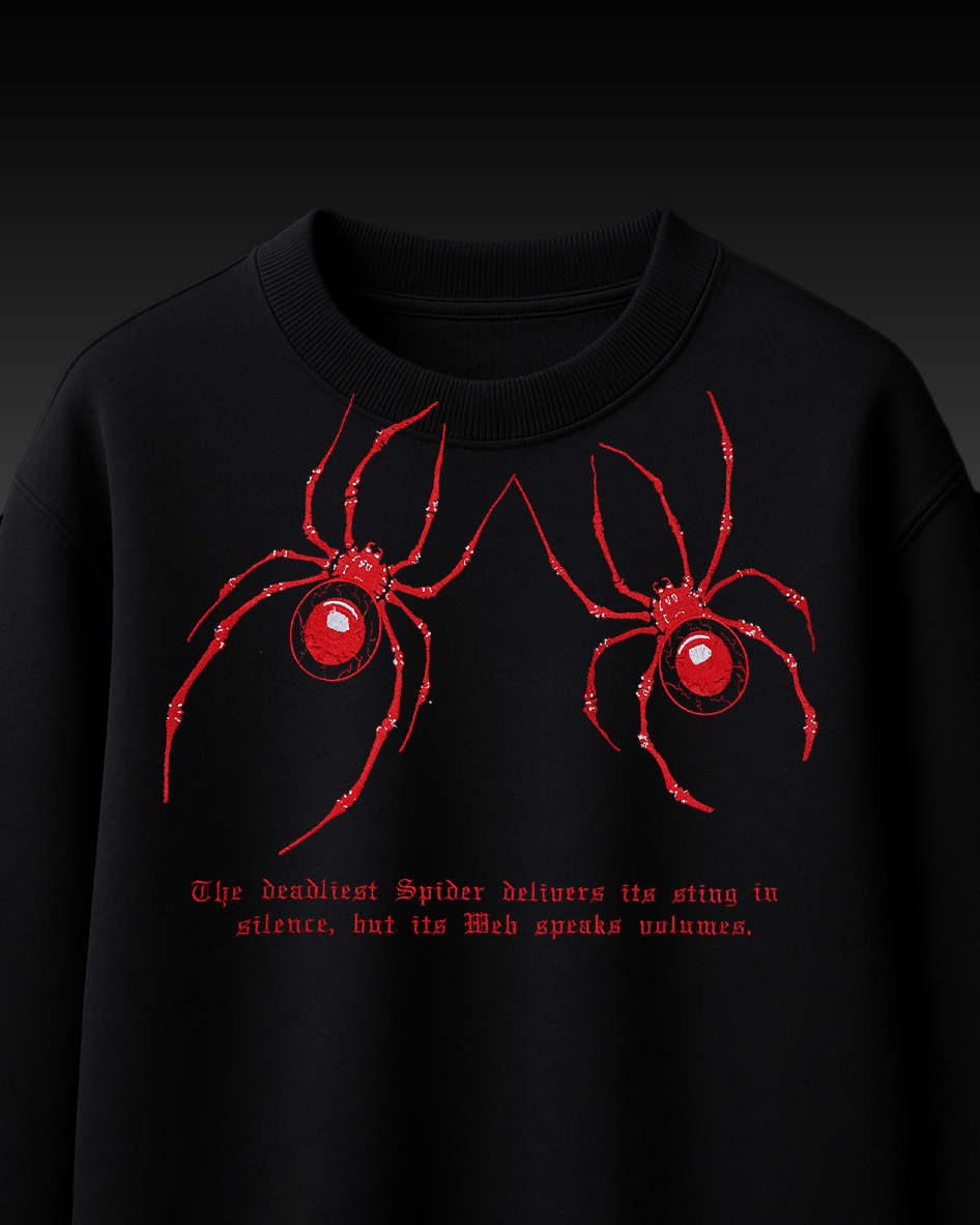 SPIDERS EMBROIDERY OVER-SIZED T SHIRT