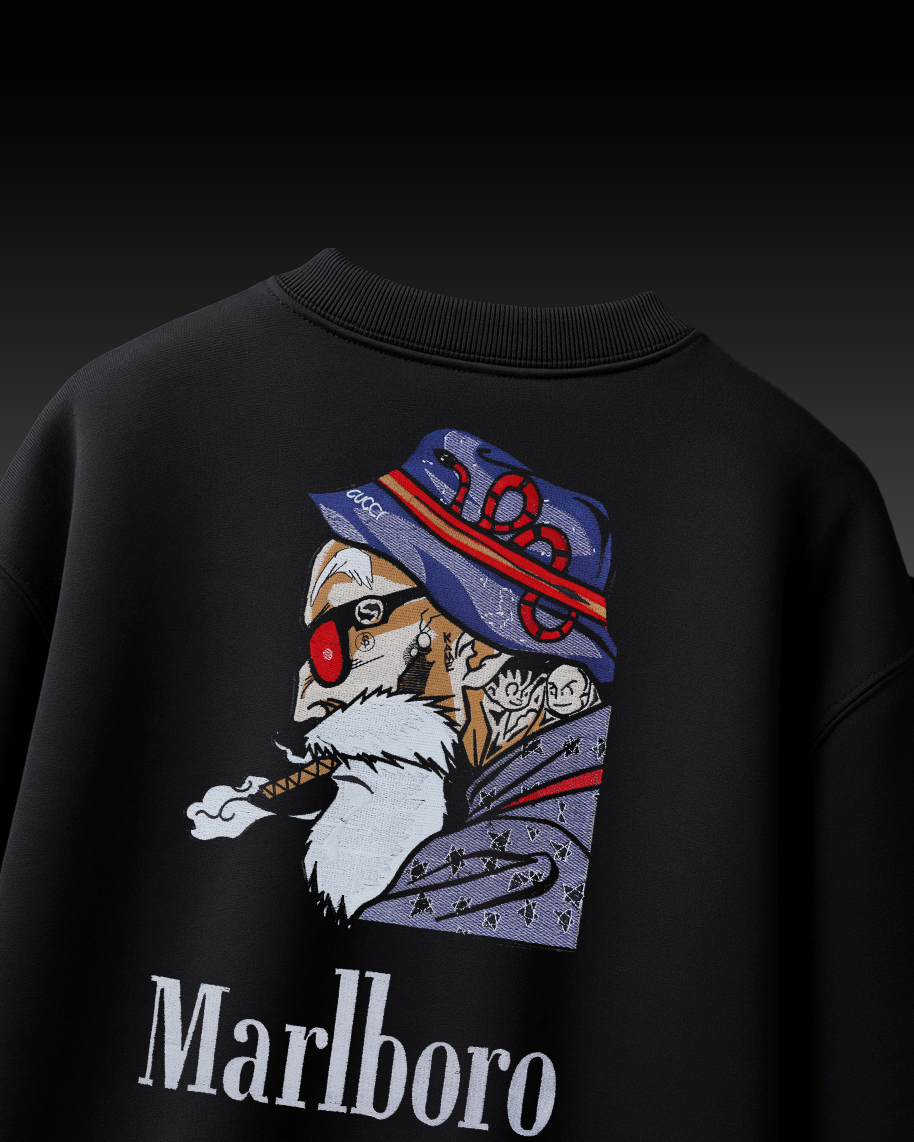 MARLBORO EMBROIDERY OVER-SIZED T SHIRT