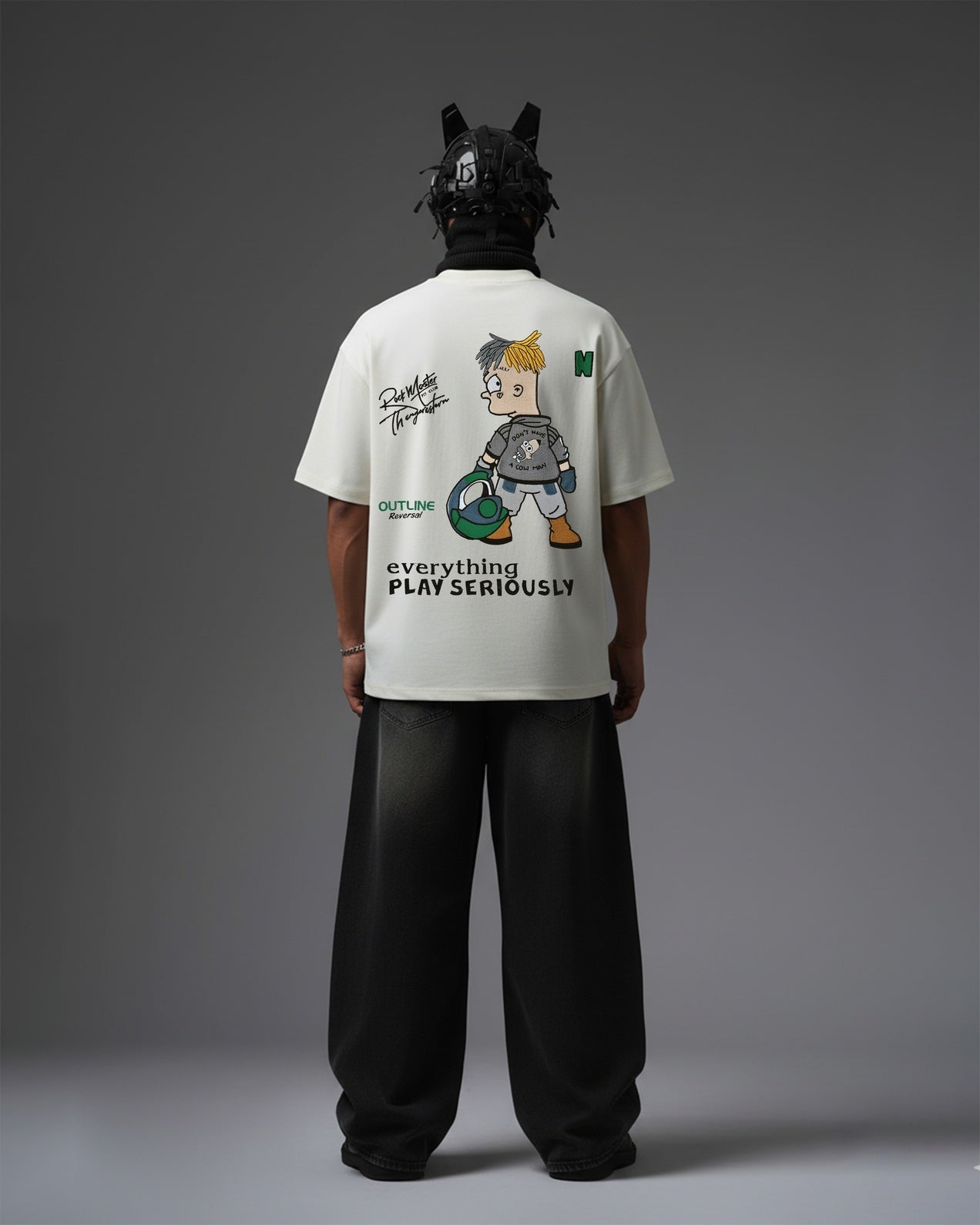 HOWLEY EMBROIDERY OVER-SIZED T SHIRT