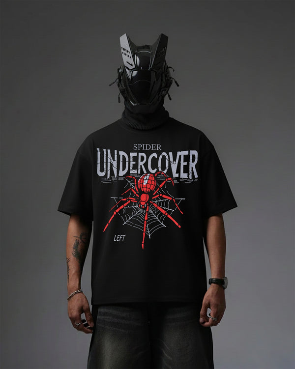 Spider Undercover Embroidery Over-Sized T Shirt
