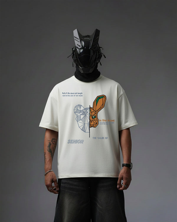 Senior Teddy Embroidery Over-Sized T Shirt