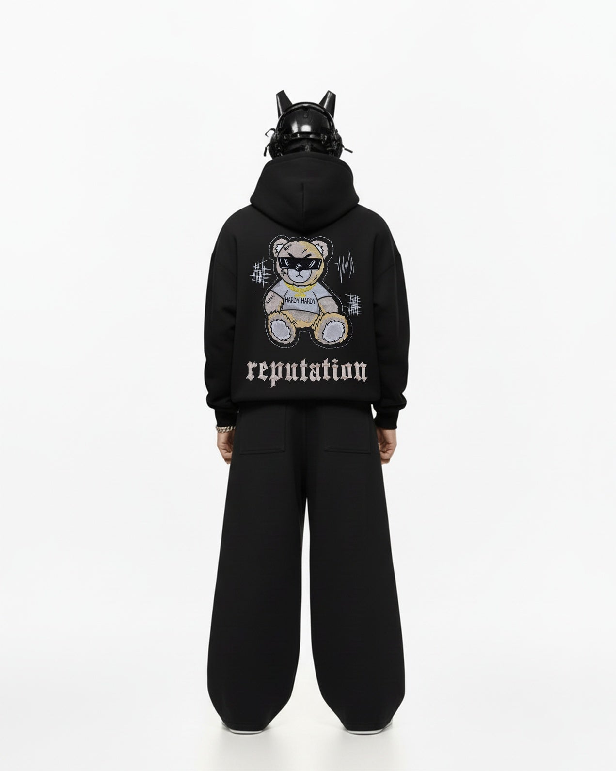 HARDY BEAR EMBROIDERED OVER-SIZED HOODIE
