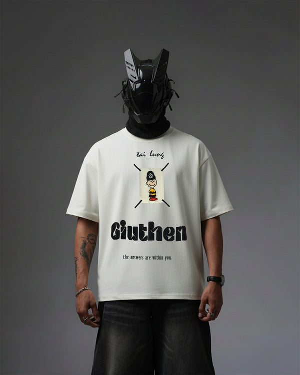 Giuthen Embroidery Over-Sized T Shirt