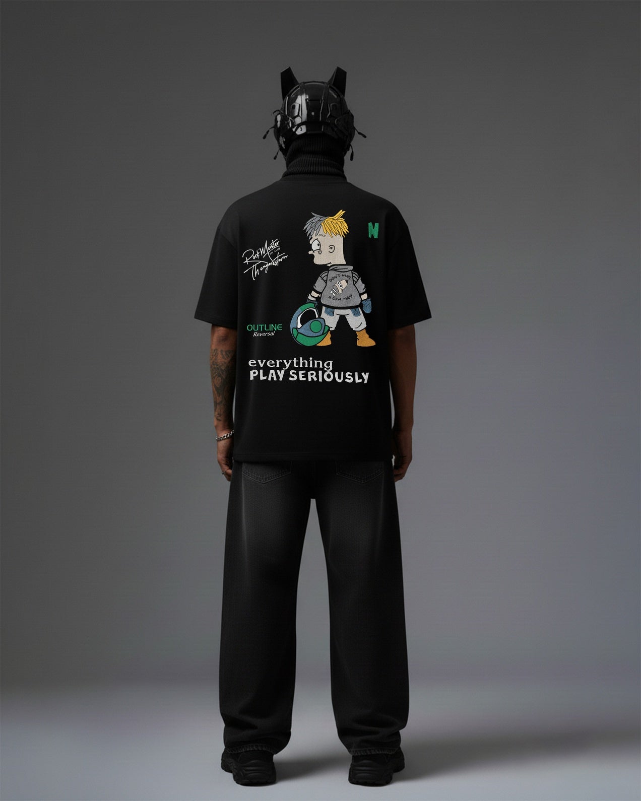 HOWLEY EMBROIDERY OVER-SIZED T SHIRT