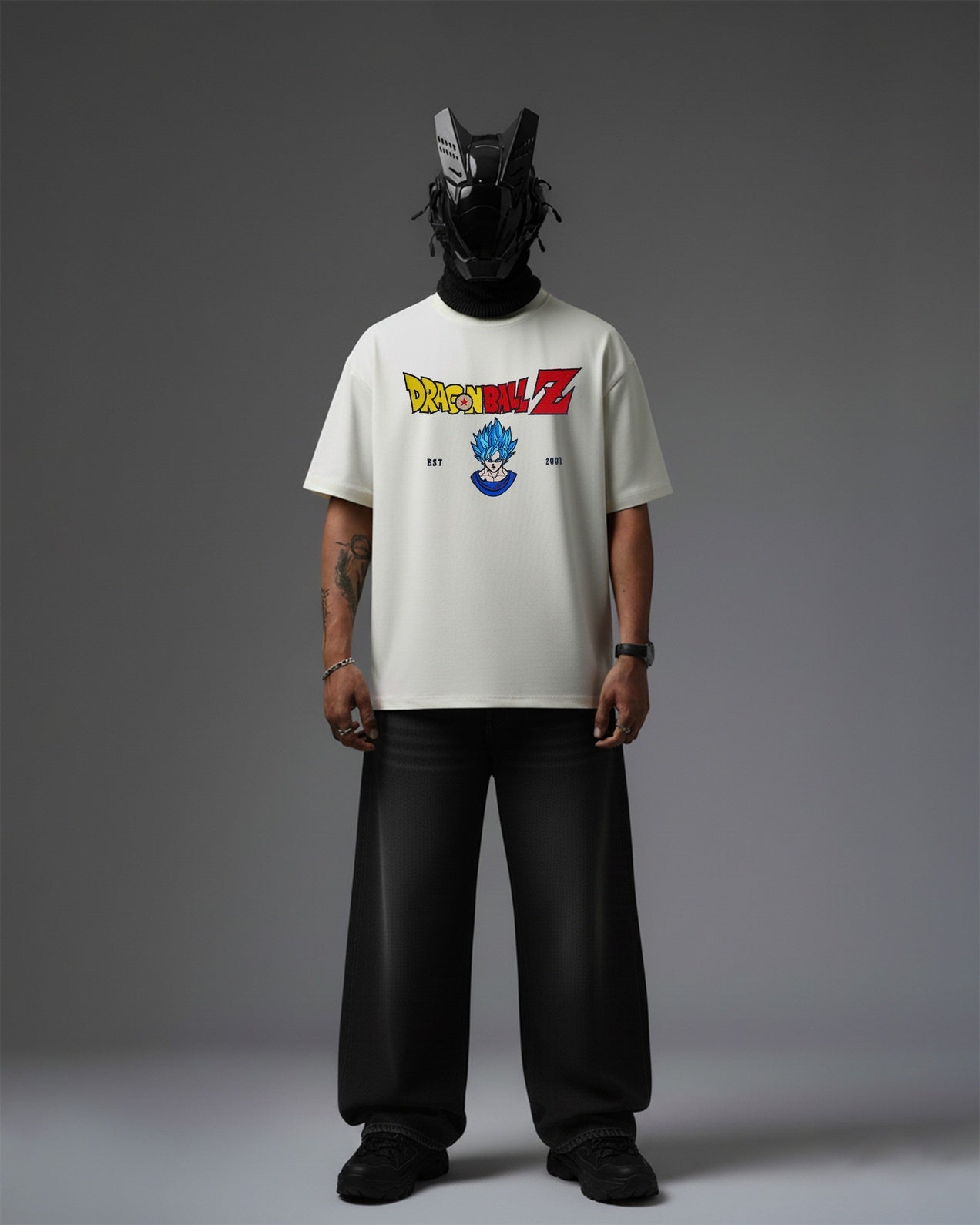 GOKU EMBROIDERY OVER-SIZED T SHIRT