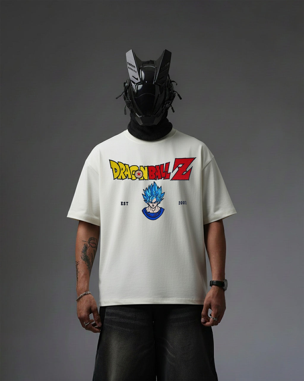 GOKU EMBROIDERY OVER-SIZED T SHIRT