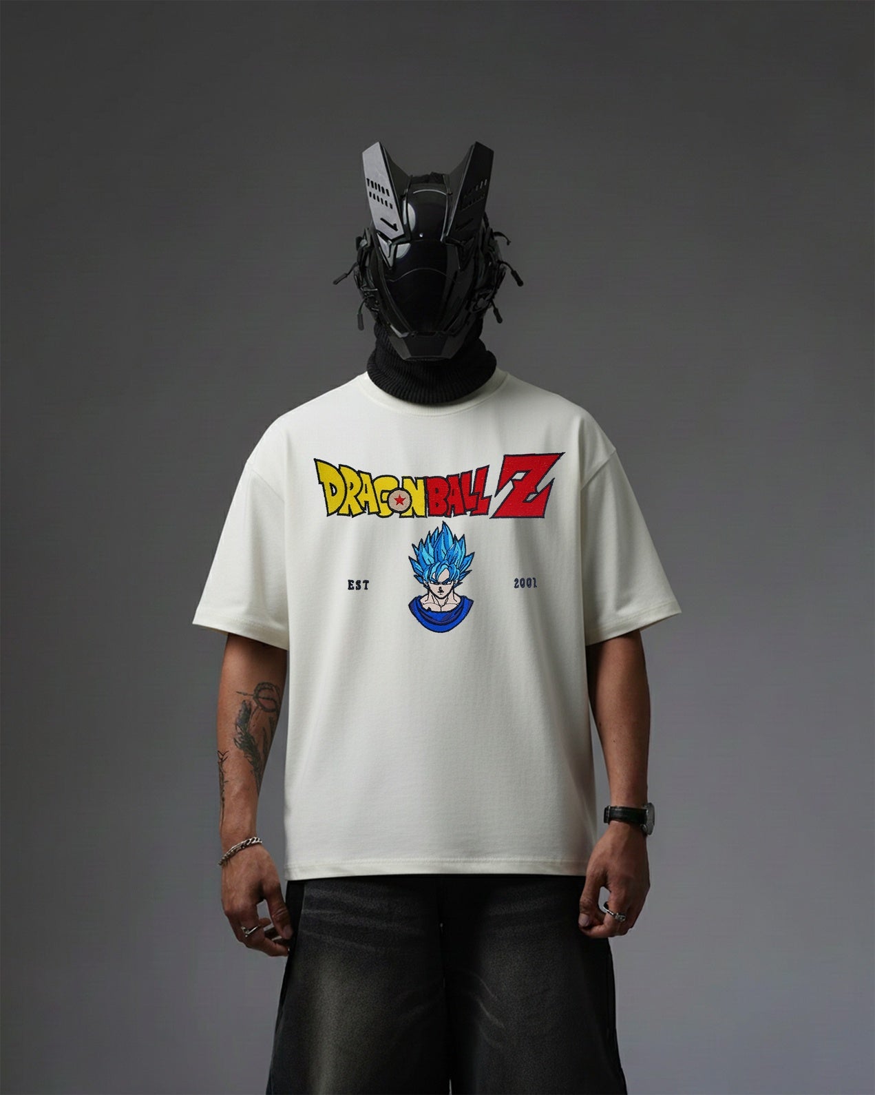 GOKU EMBROIDERY OVER-SIZED T SHIRT