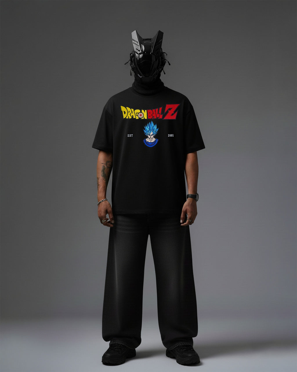 GOKU EMBROIDERY OVER-SIZED T SHIRT