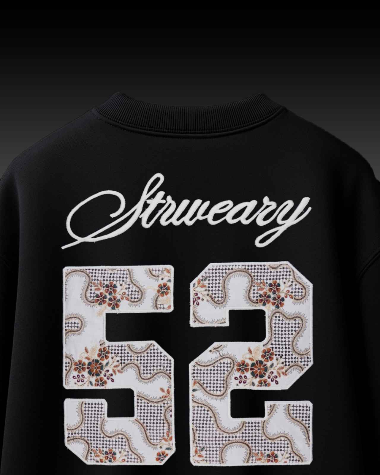 52 Applique Embroidery Over-Sized T Shirt
