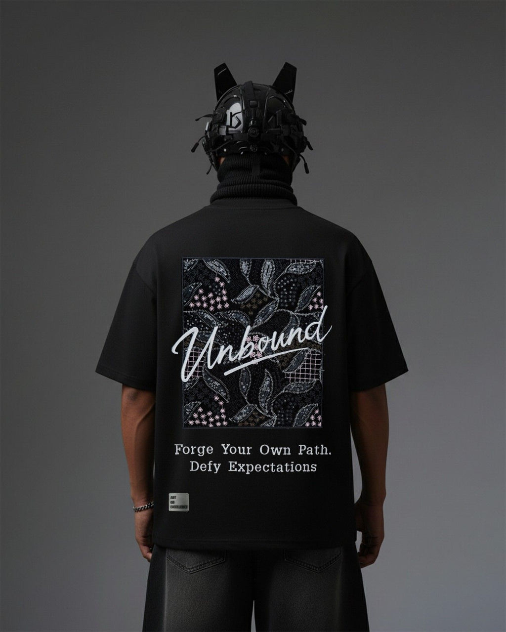 UNBOUND Appliqué Embroidery Oversized T-Shirt