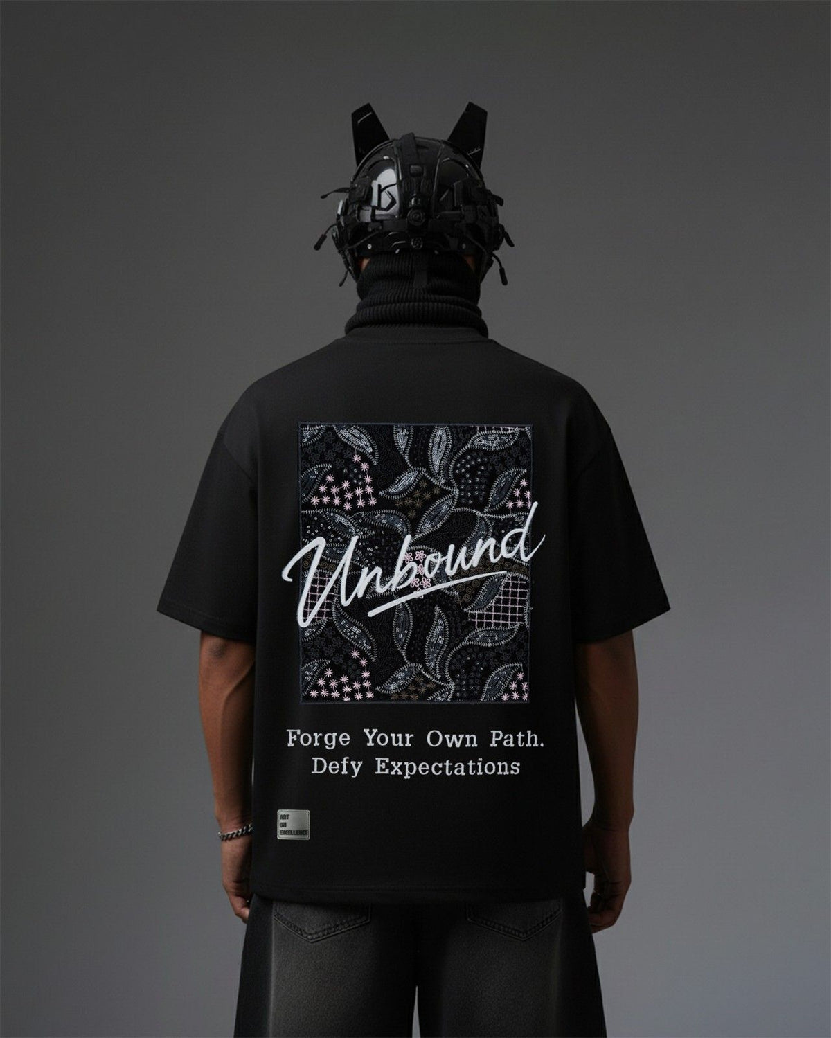UNBOUND Appliqué Embroidery Oversized T-Shirt