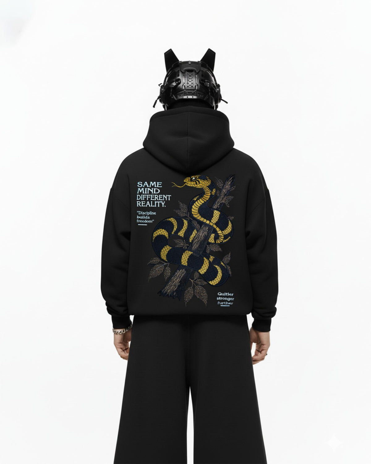 Amazon Cobra Embroidery Oversized Hoodie