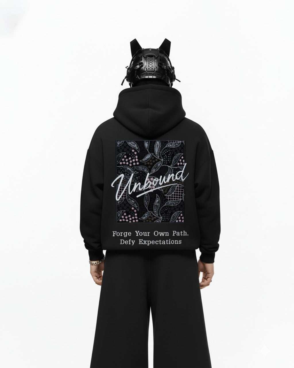 Unbound Applique Embroidery Oversized Hoodie