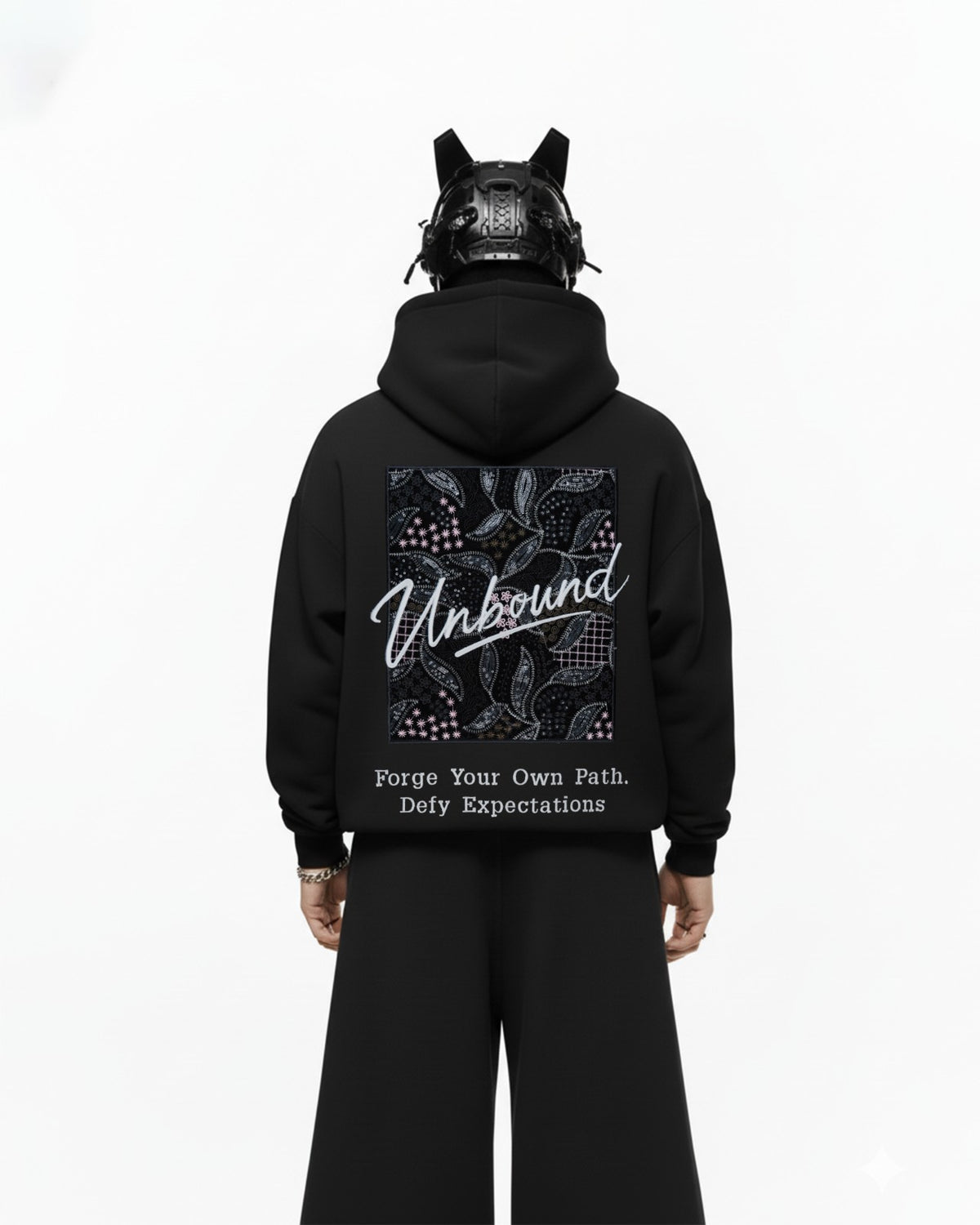 Unbound Applique Embroidery Oversized Hoodie