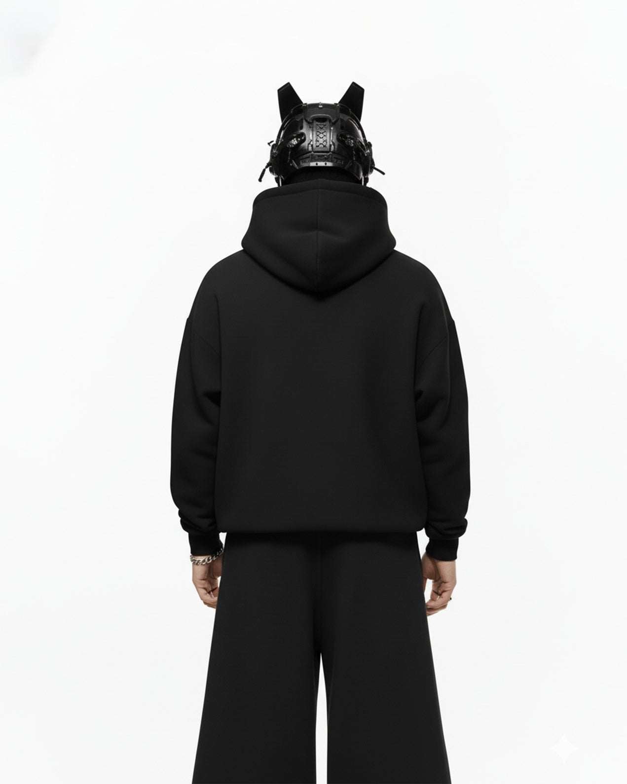 CRAB EMBROIDERED OVERSIZED HOODIE