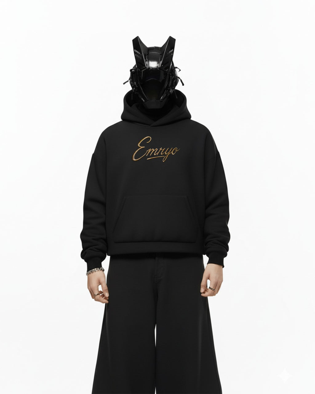 Mangolia Imported Applique Embroidery Oversized Hoodie