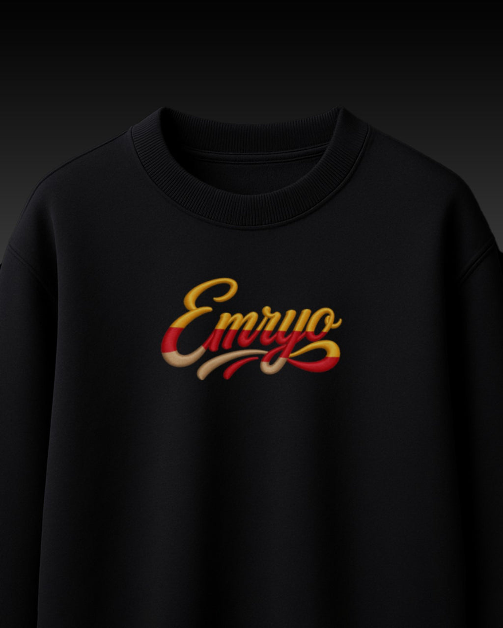 Faith Over Fear Embroidery Oversized T-Shirt