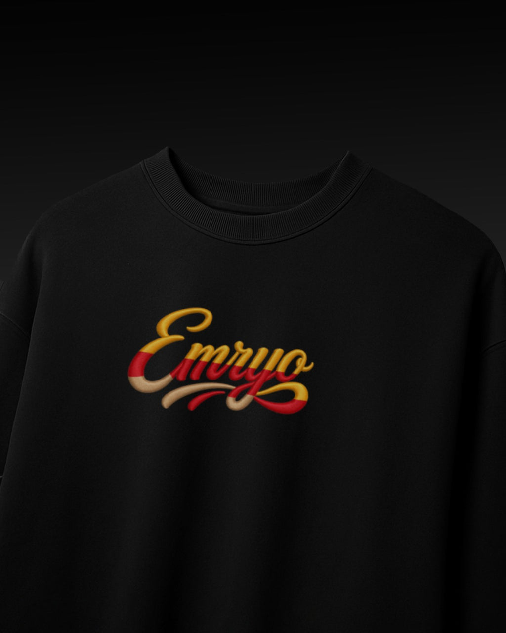 Faith Over Fear Embroidery Oversized T-Shirt
