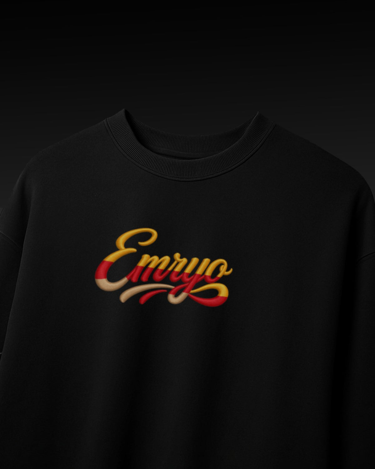 Faith Over Fear Embroidery Oversized T-Shirt