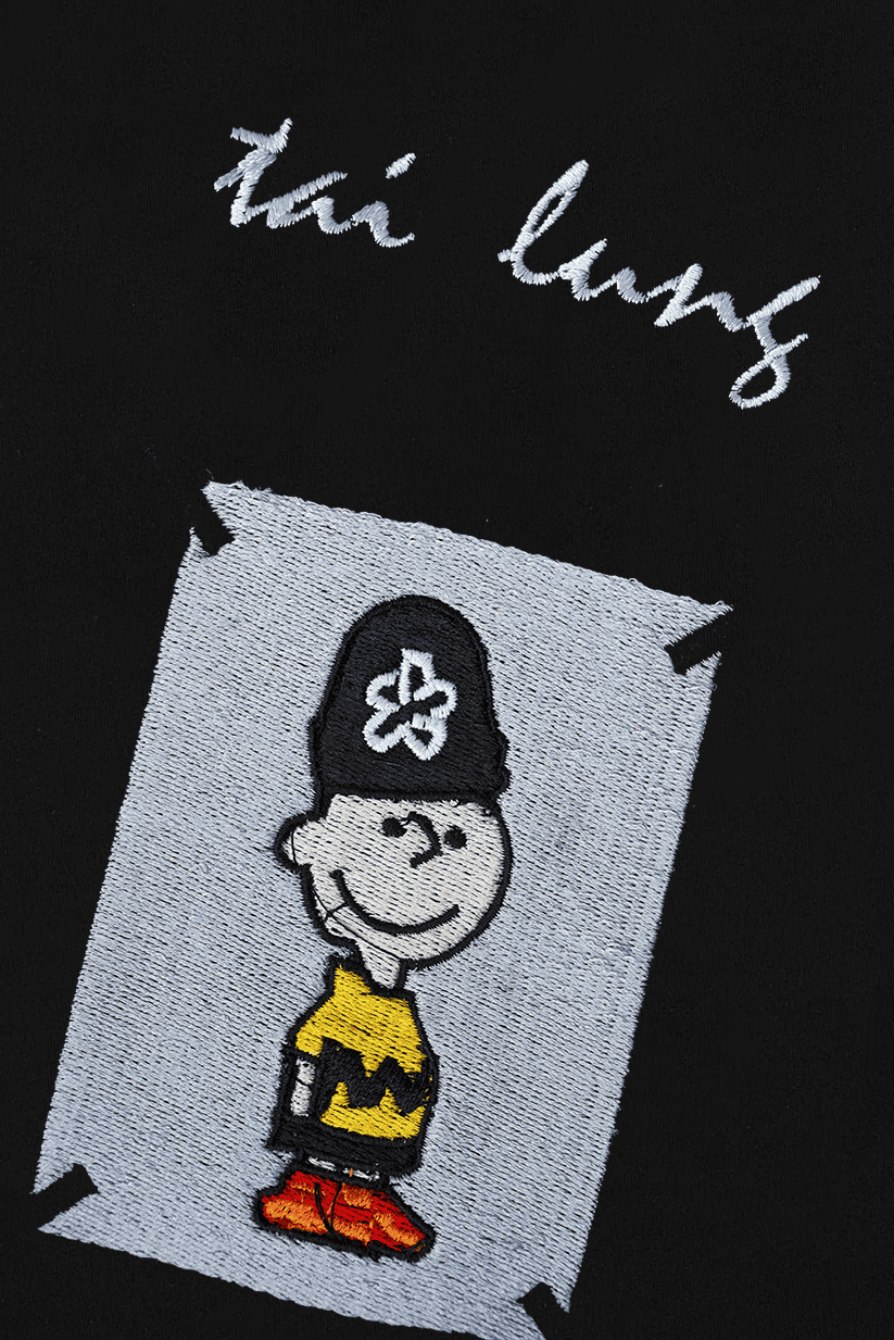 GIUTHEN EMBROIDERY OVER-SIZED T SHIRT