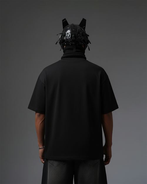 BAKI HANMA EMBROIDERY OVER-SIZED T SHIRT