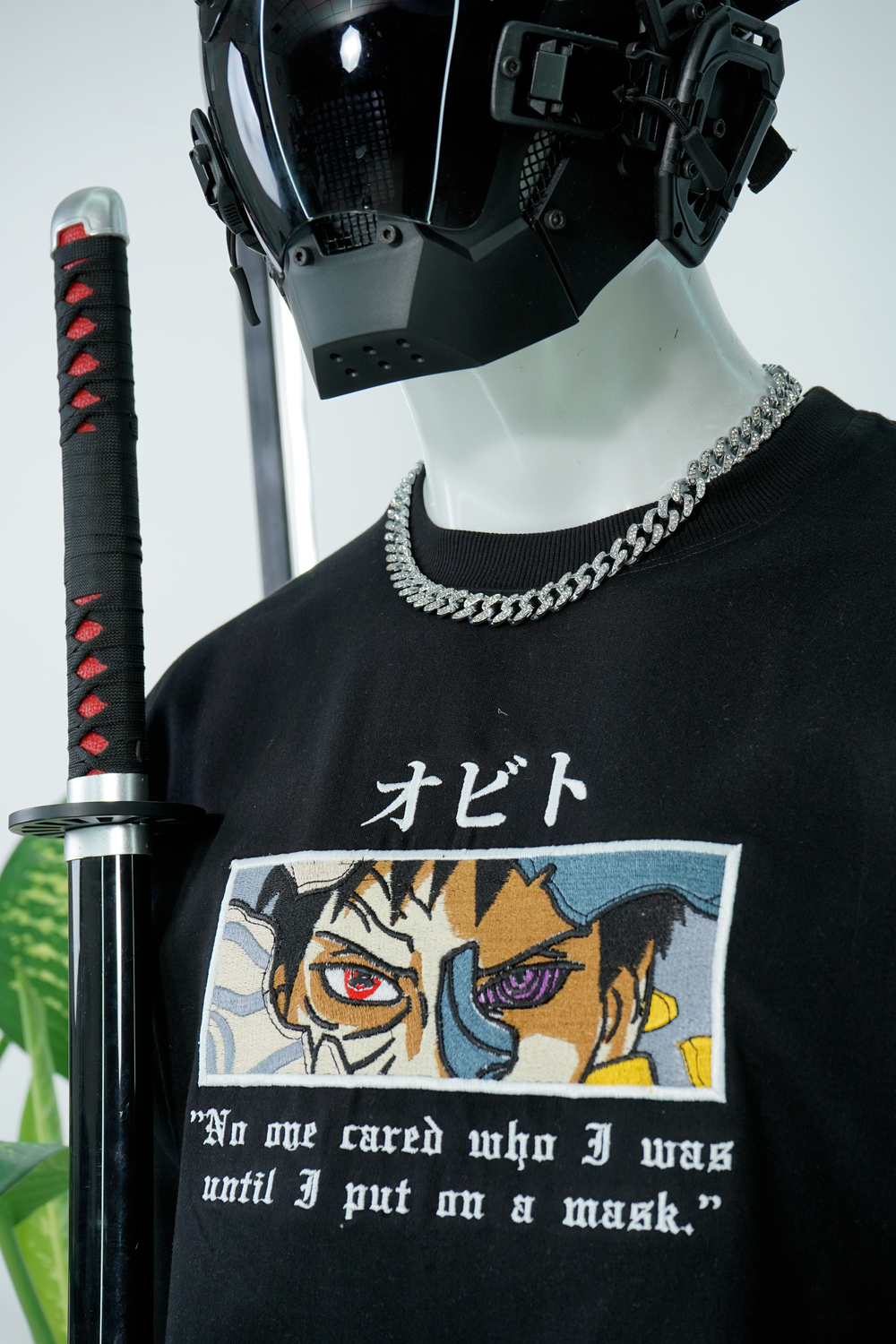 OBITO EMBROIDERY OVER-SIZED T SHIRT