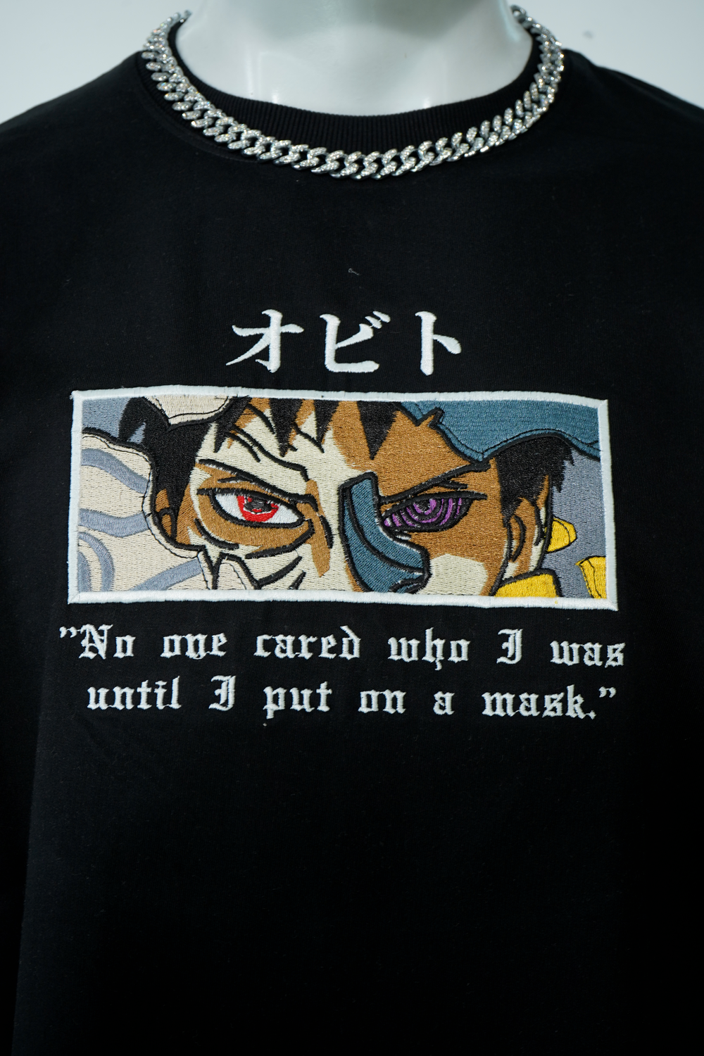 OBITO EMBROIDERY OVER-SIZED T SHIRT