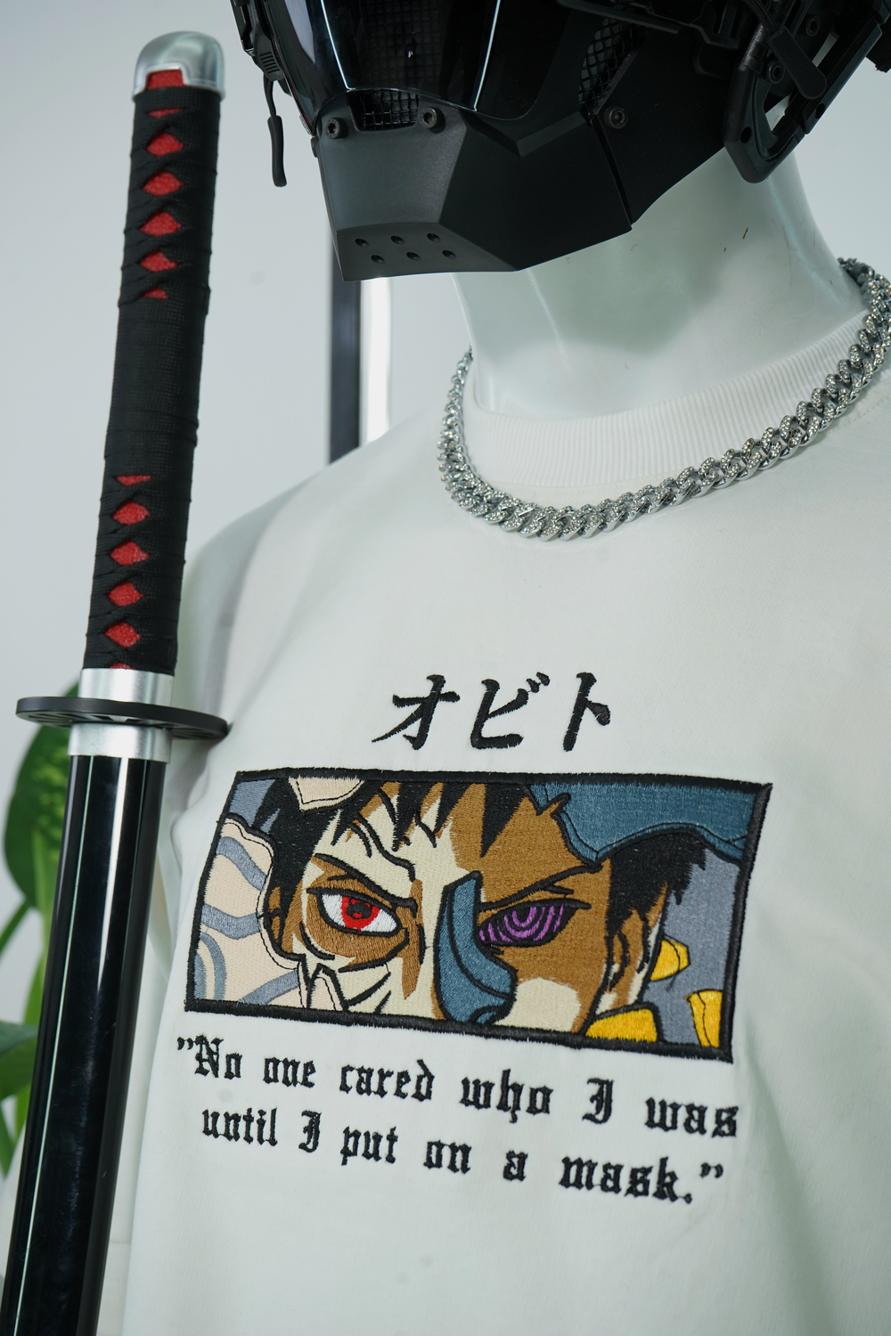 OBITO EMBROIDERY OVER-SIZED T SHIRT