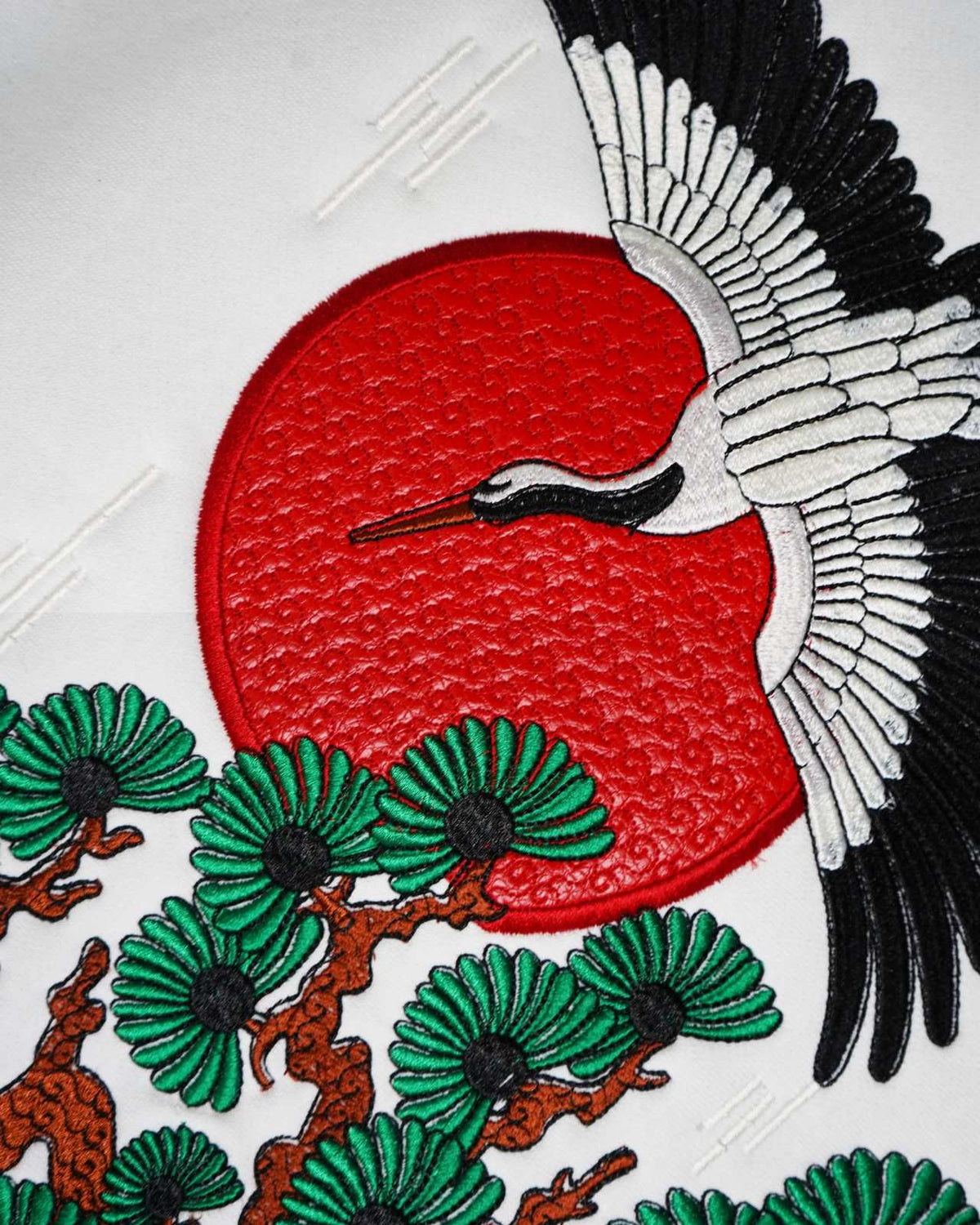 Tokyo Swan Embroidery Oversized Hoodie