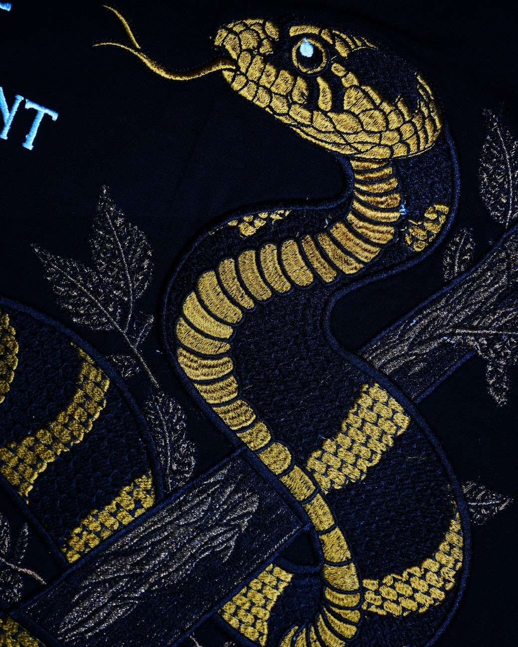 Amazon Cobra Embroidery Oversized T-Shirt