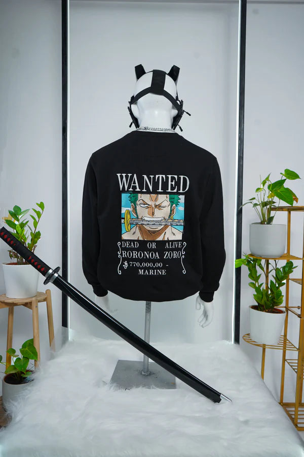 ZORO EMBROIDERY SWEATSHIRT - My Store