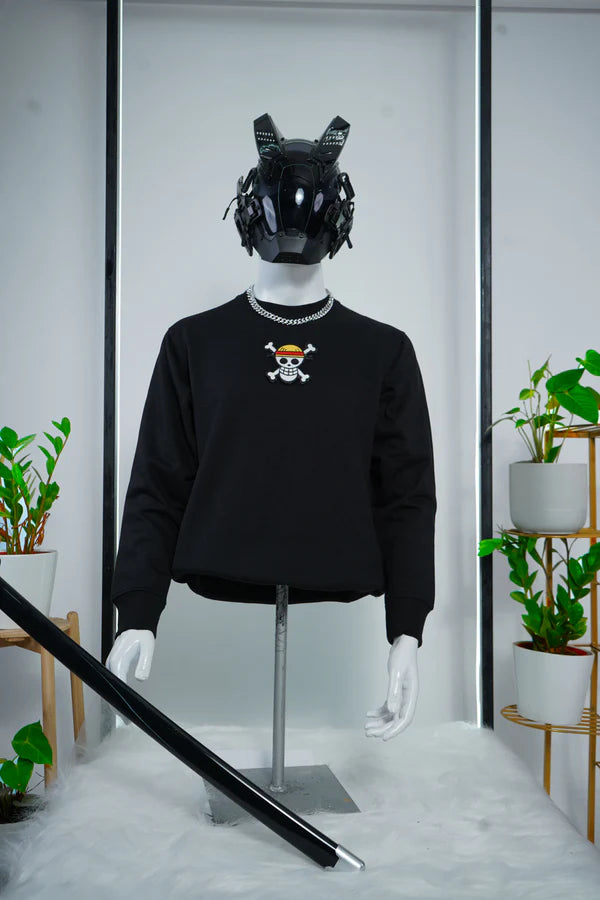 LUFFY GOLD EMBROIDERY SWEATSHIRT - My Store